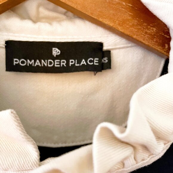 Tuckernuck Pomander Place Navy Charlotte Terry Dress, Size XS - Picture 5 of 6